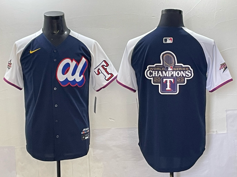 Men Texas Rangers blank blue Nike MLB All Star 2025 jersey style 001->women nfl jersey->Women Jersey